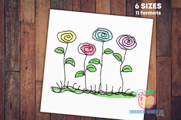 Abstract Flowers Quick Stitch