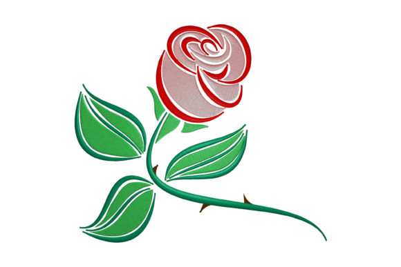 Beautiful Double Rose: A Seasonal Embroidery Staple