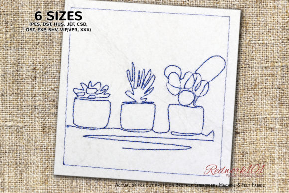Costa Farms Redwork Embroidery Review