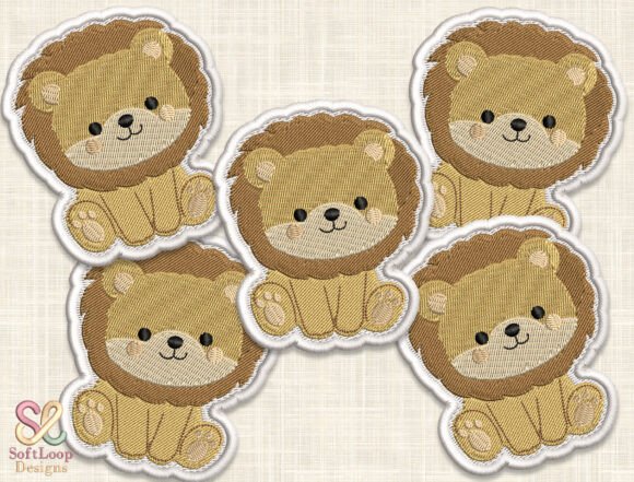 LION Patch Embroidery Desig