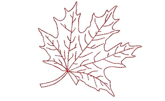 Maple Leaf: A Chic, Versatile Embroidery Design for Small Business Branding