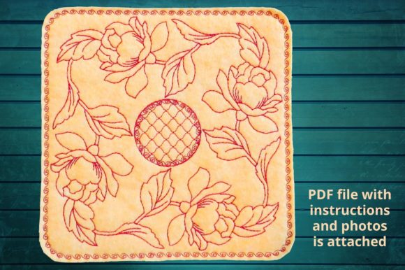 Placemat Roses Wreath