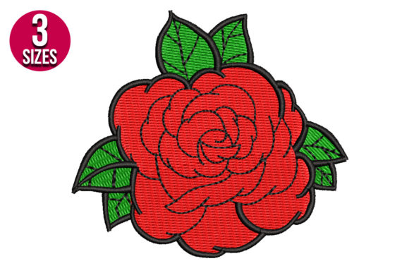 Rose Flower: A Seasonal Embroidery Staple