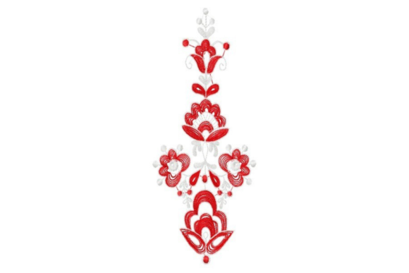 Rosemaling Vertical Border: A Handmade Touch for Meaningful Gifts