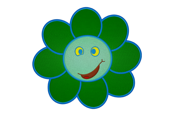 Smiley Flower: A Friendly, Versatile Embroidery Design for Small Business Merch